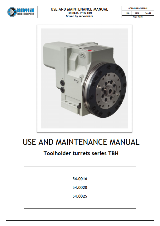baruffaldi turret manual